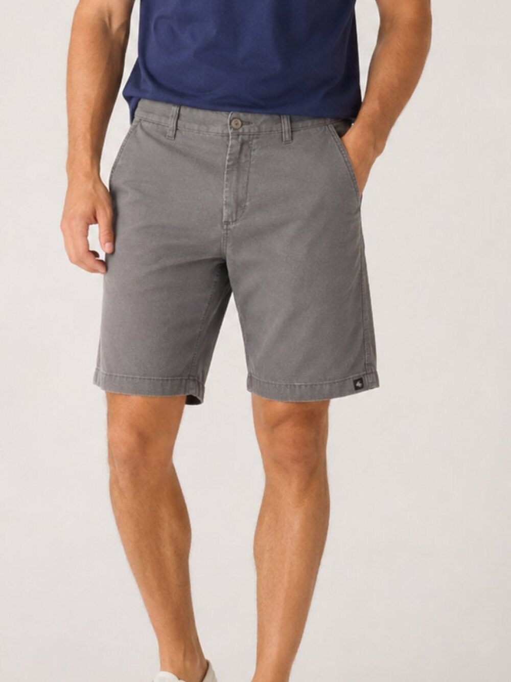 Quicksilver Men's Chino Shorts, Gray, Size 34, 60% Cotton Blend